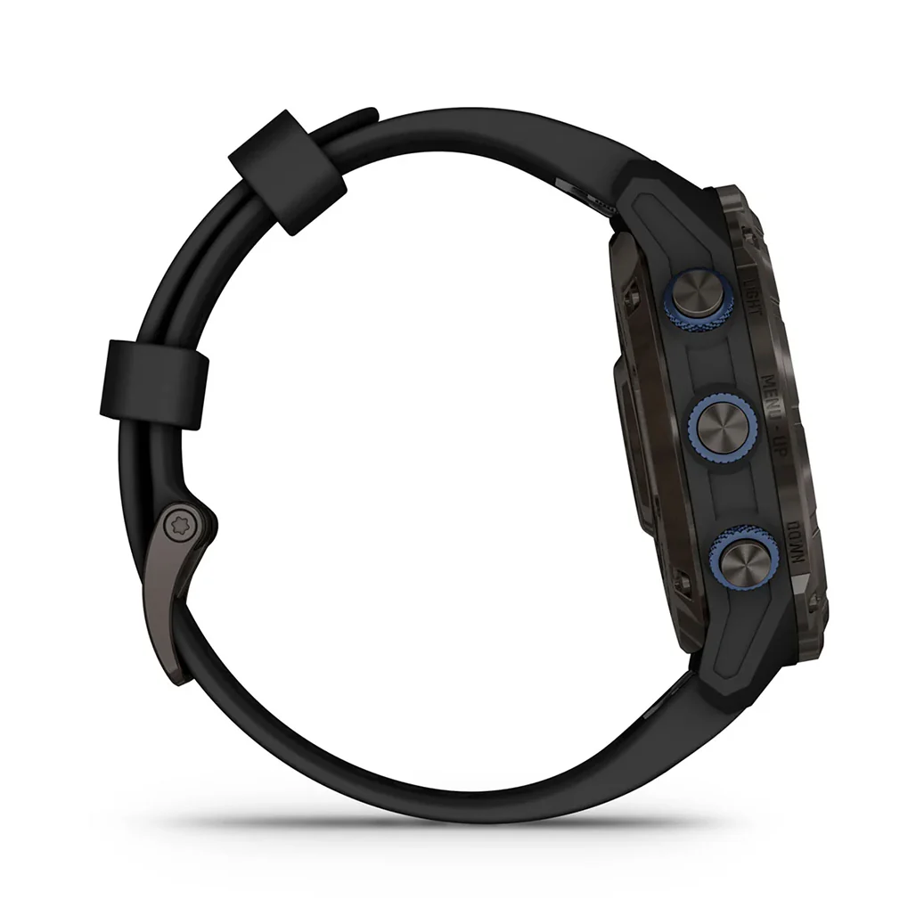 Garmin Descent™ Mk3i - Carbon grey DLC titanium with black silicone band | 010-02752-11 - Image 5