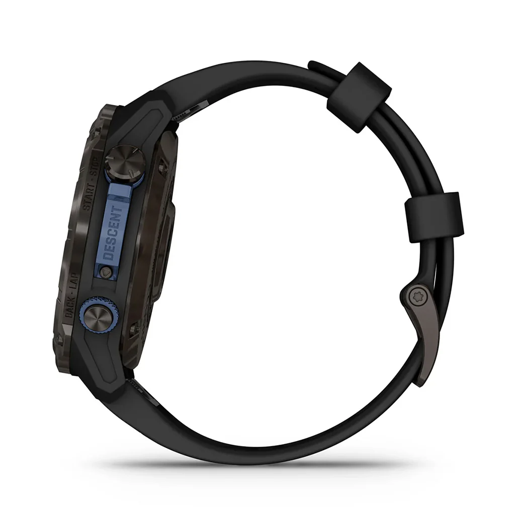 Garmin Descent™ Mk3i - Carbon grey DLC titanium with black silicone band | 010-02752-11 - Image 8