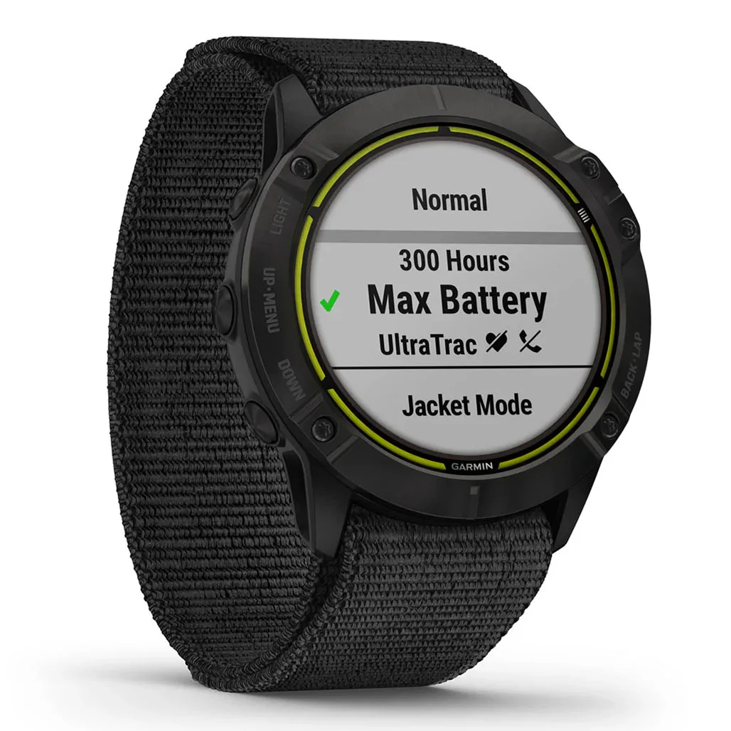 Garmin Enduro - 010-02408-01 - Carbon Gray DLC Titanium with Black UltraFit Nylon Strap - Image 4