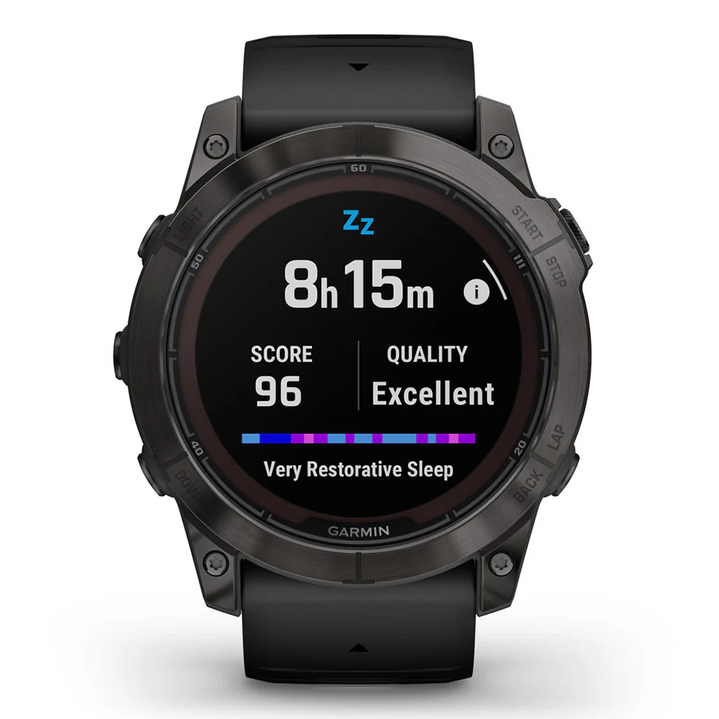 Garmin Fēnix® 7X Pro Sapphire Solar Edition - Titanium with Fog Gray/Ember Orange Band - Image 10