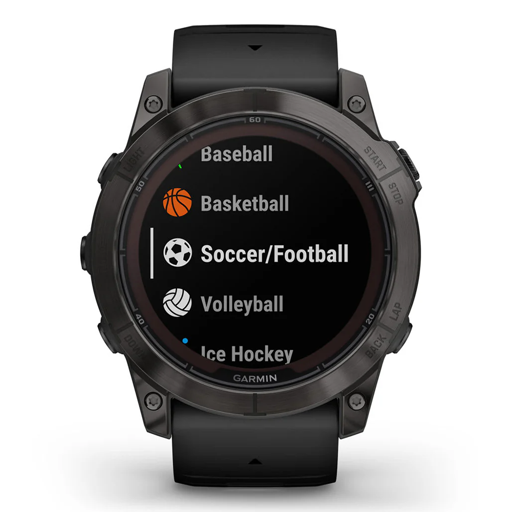 Garmin Fēnix® 7X Pro Sapphire Solar Edition - Titanium with Fog Gray/Ember Orange Band - Image 7