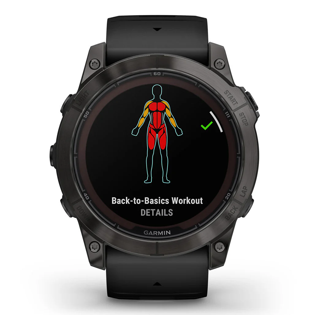 Garmin Fēnix® 7X Pro Sapphire Solar Edition - Titanium with Fog Gray/Ember Orange Band - Image 8