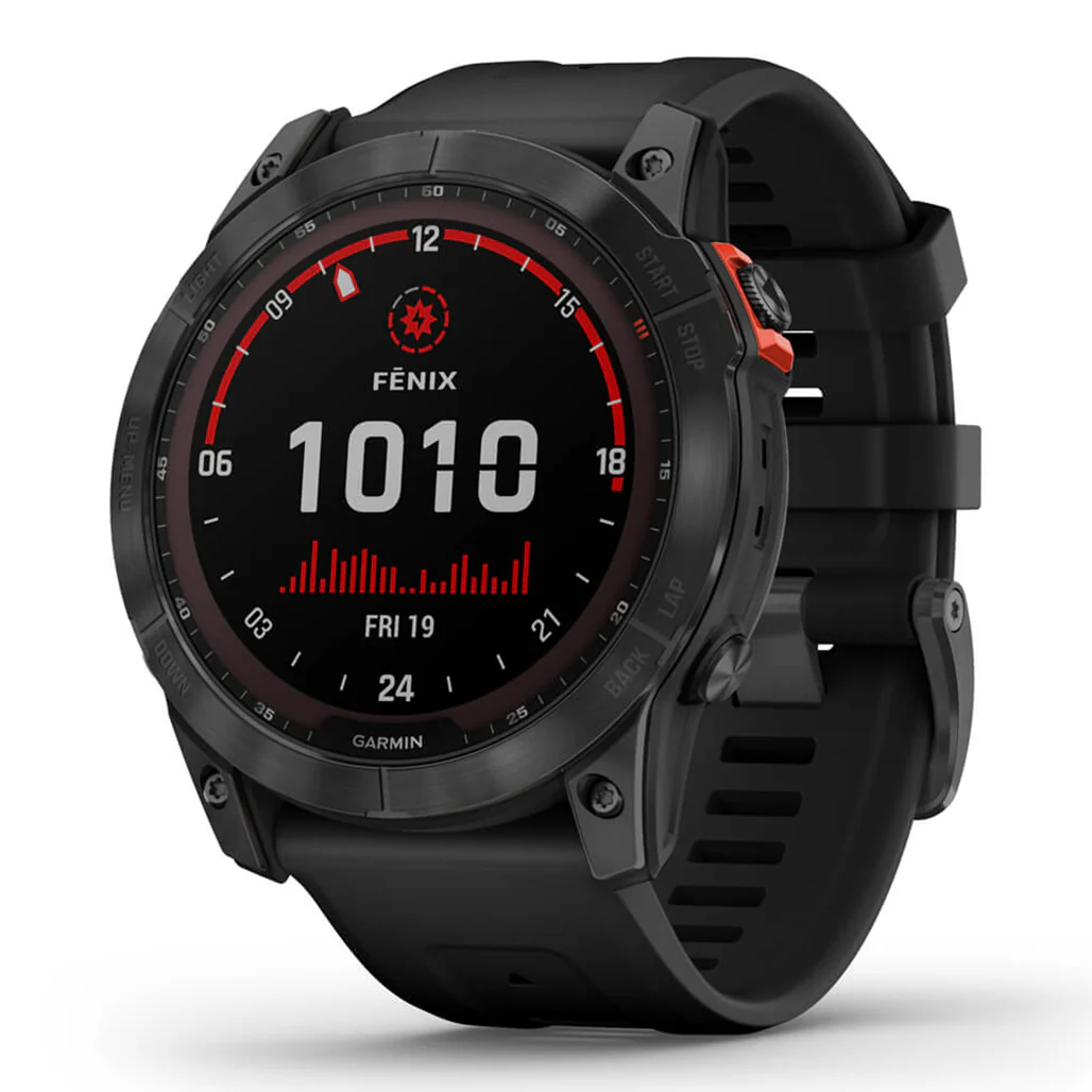 Garmin Fenix 7X Solar Edition - Slate grey with black band | 010-02541-01