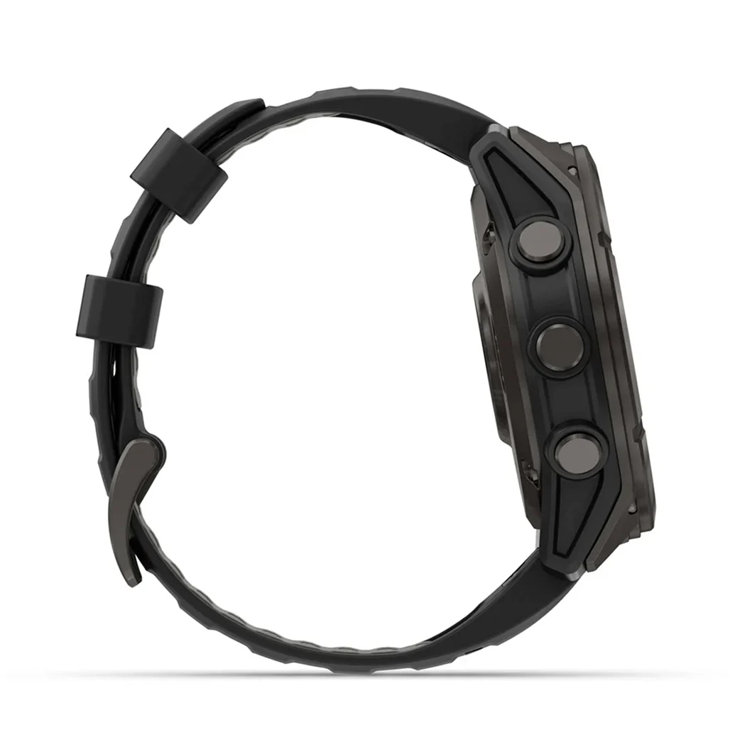 Garmin fēnix® 8 Pro – 51 mm, Amoled - Sapphire, Carbon Gray DLC Titanium with Black/Pebble Gray Silicone Band - Image 11