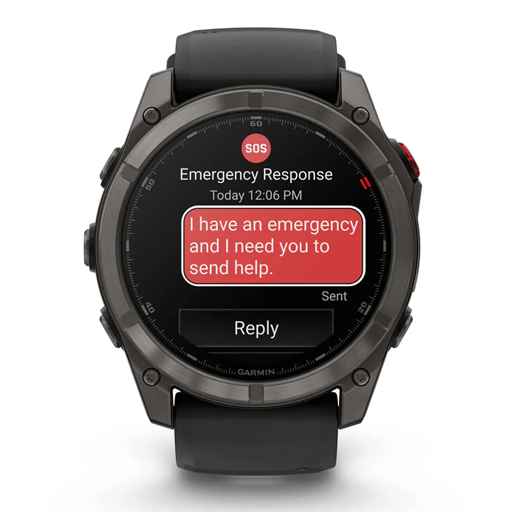 Garmin fēnix® 8 Pro – 51 mm, Amoled - Sapphire, Carbon Gray DLC Titanium with Black/Pebble Gray Silicone Band - Image 12