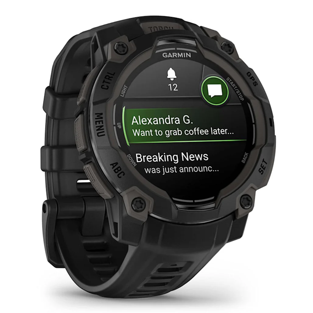 Garmin Instinct 3 45mm AMOLED - Black with Black Band - Image 2