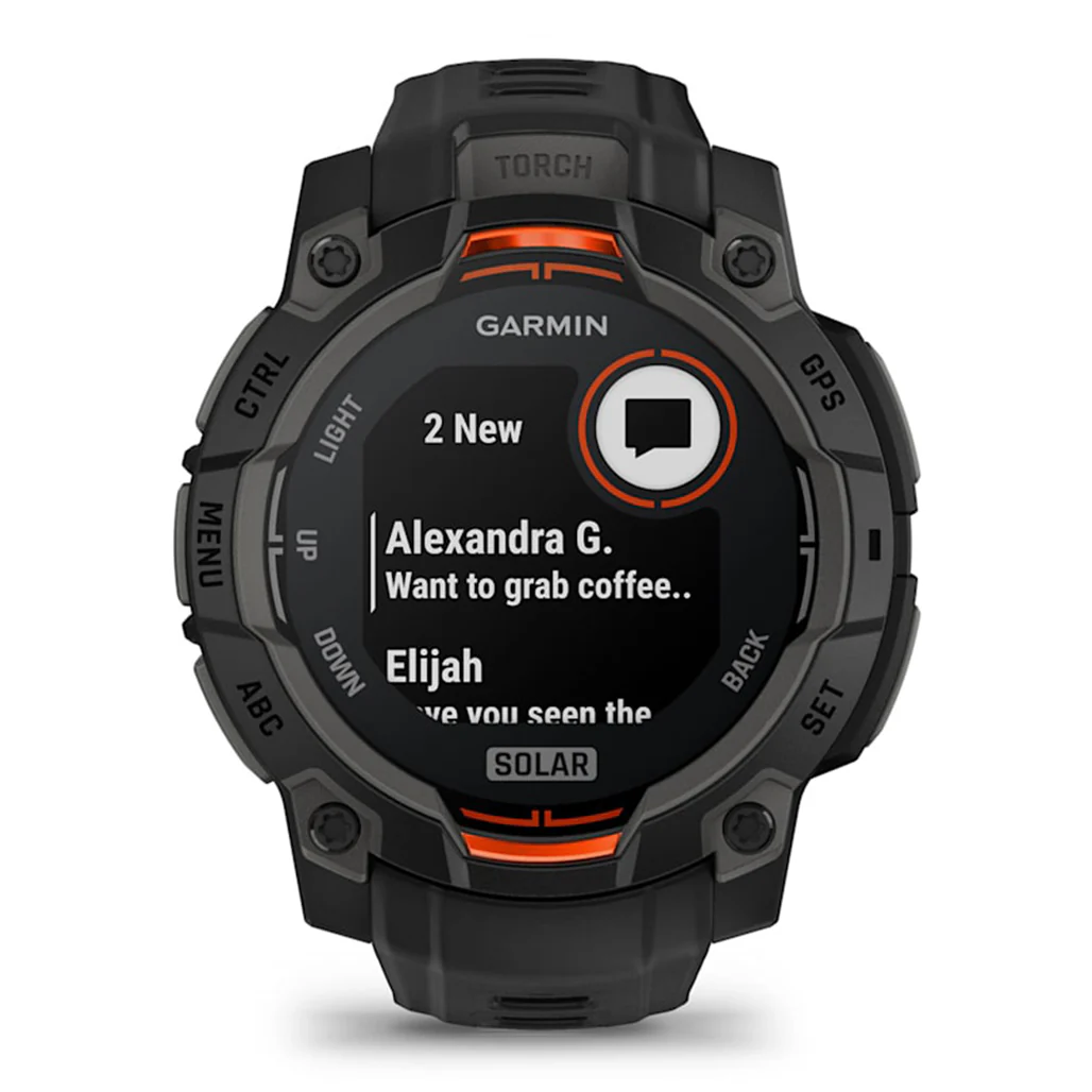 Garmin Instinct 3 45mm Solar - Black with Black Band - Image 3