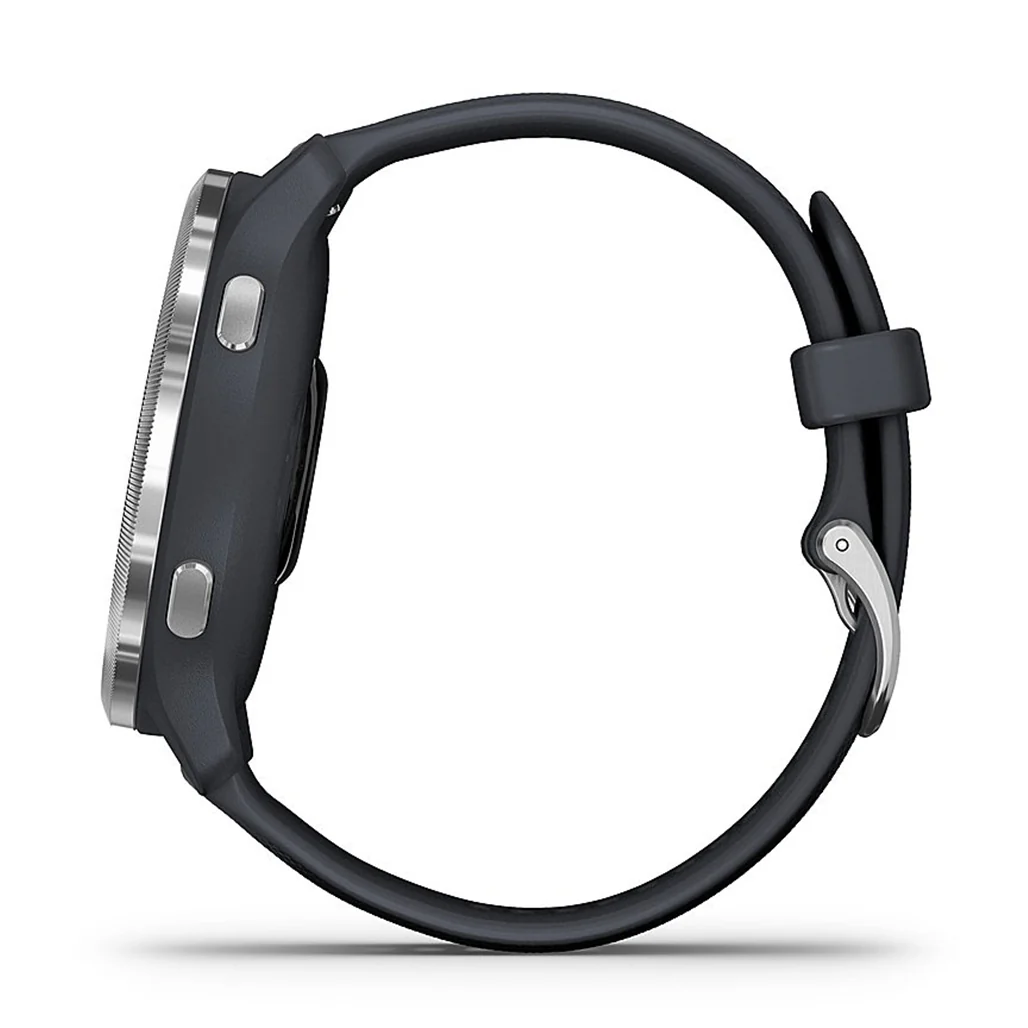Garmin Venu 2 - Silver Stainless Steel Bezel with Granite Blue Case and Silicone Band | 010-02430-00 - Image 4