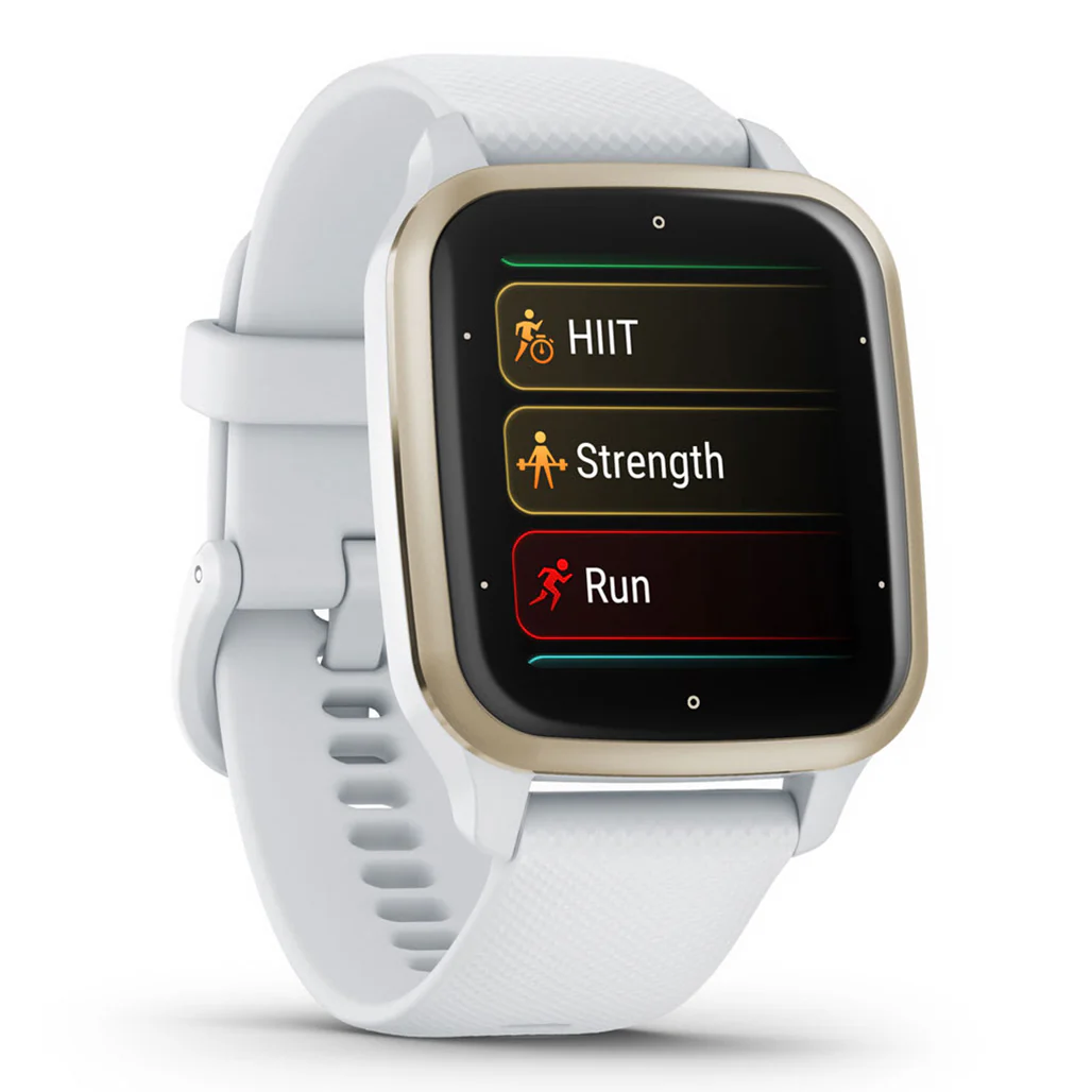 Garmin Venu SQ2 - 010-02701-11 - Cream Gold Aluminium Bezel with White Case and Silicone Band - Image 4