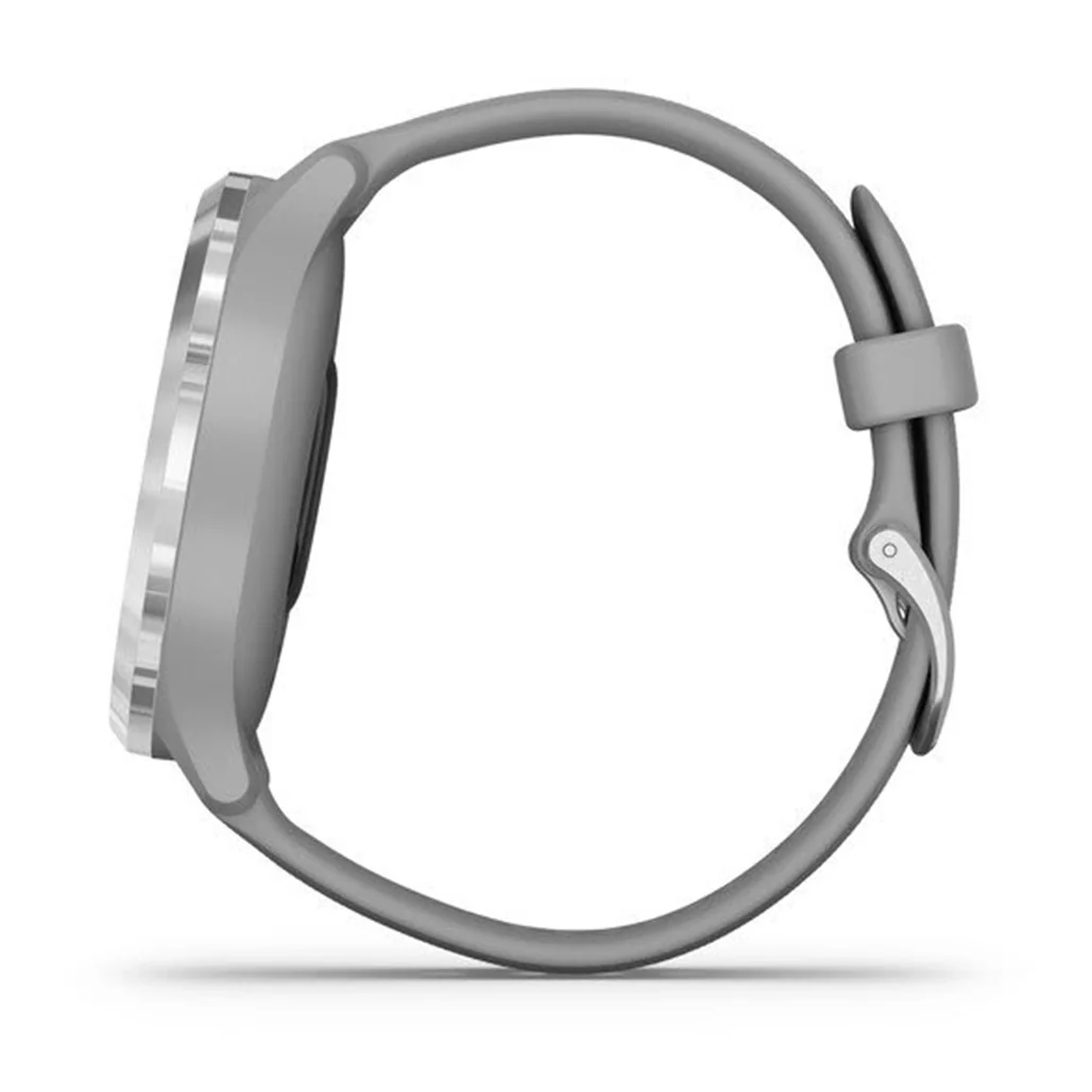 Garmin vívomove 3 - Silver stainless steel bezel with powder grey case and silicone band - Image 4