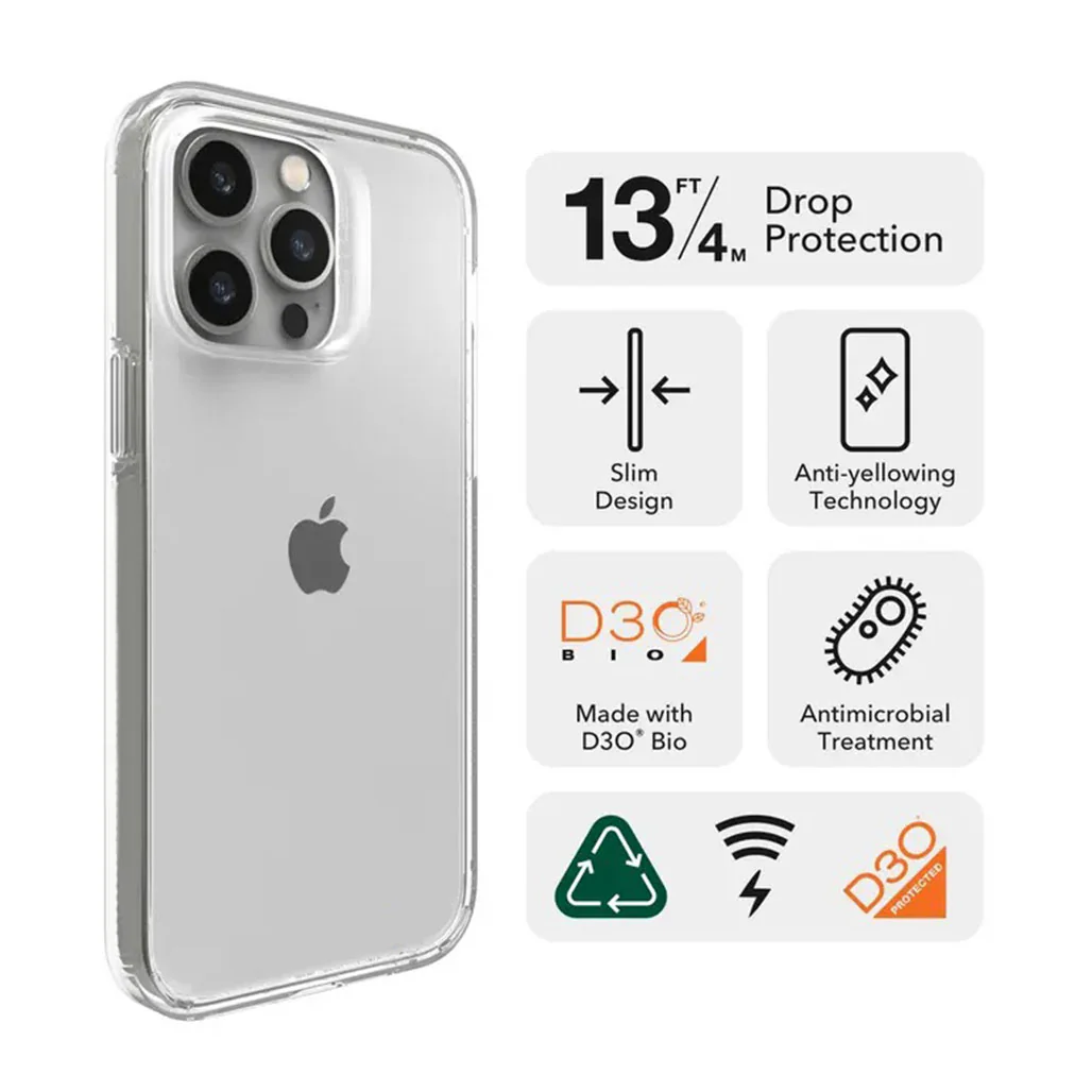 Gear4 Crystal Palace Clear Case for iPhone 14 - Ultimate Impact Protection and Wireless Charging Compatible - Image 3