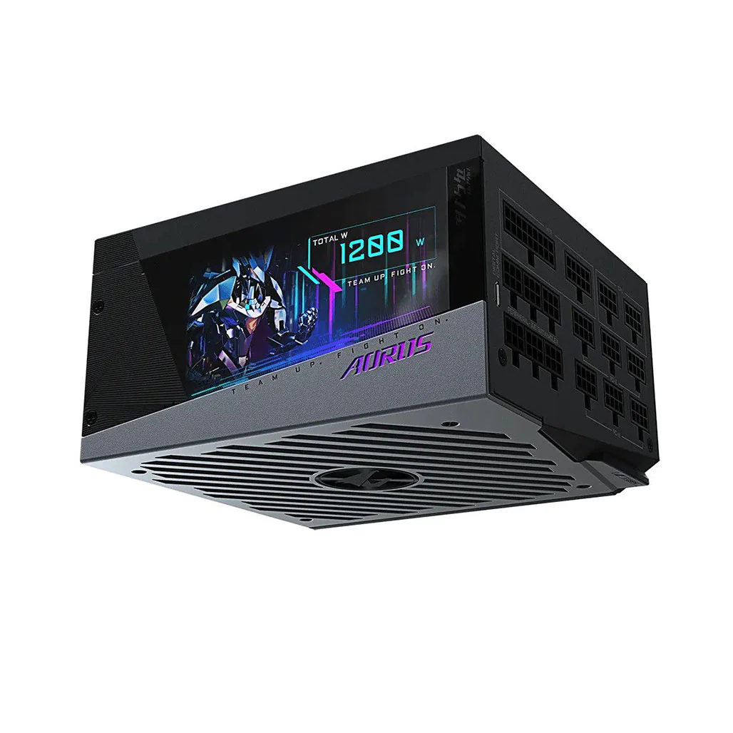Gigabyte Aorus P1200W RGB Fully Modular Power Supply - 1200W Platinum Efficiency with RGB Lighting - Image 4