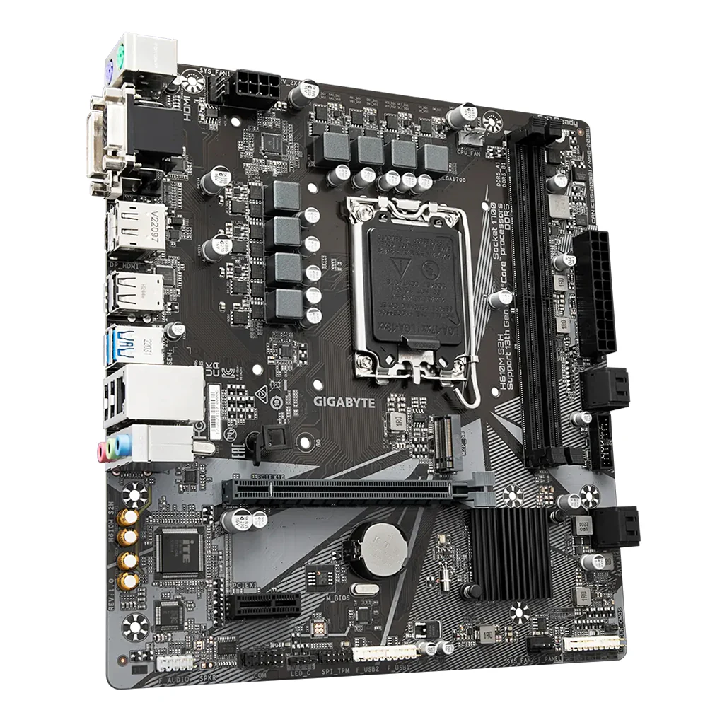 Gigabyte H610M S2H (rev. 1.0) Intel® H610 Motherboard – High-Performance Micro ATX Solution for 14th, 13th, and 12th Gen Intel® Processors - Image 3