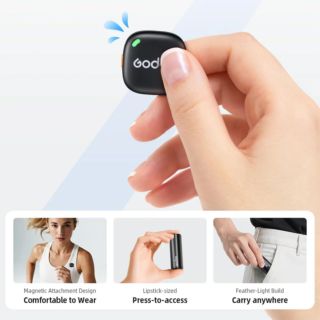 Godox C01 Kit 2 - Wireless Lavalier Microphone - Image 2