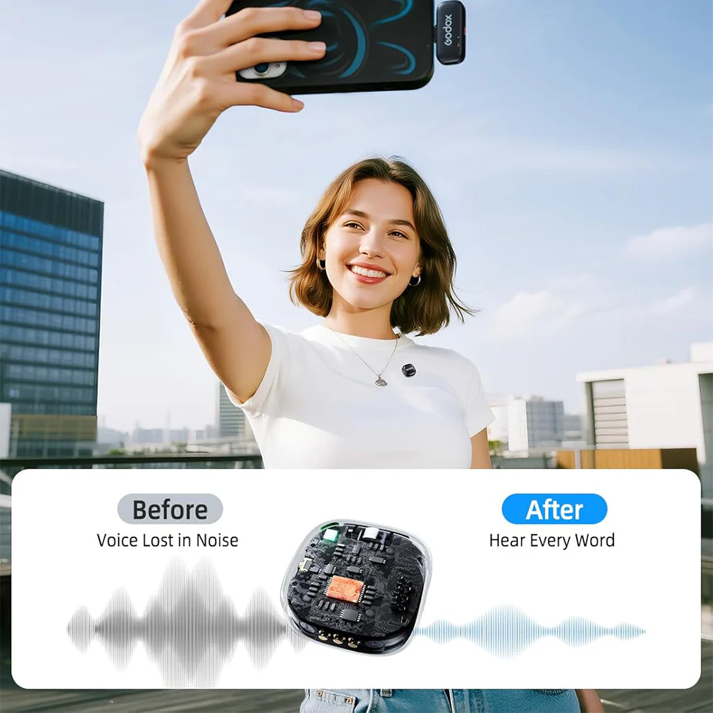 Godox C01 Kit 2 - Wireless Lavalier Microphone - Image 6