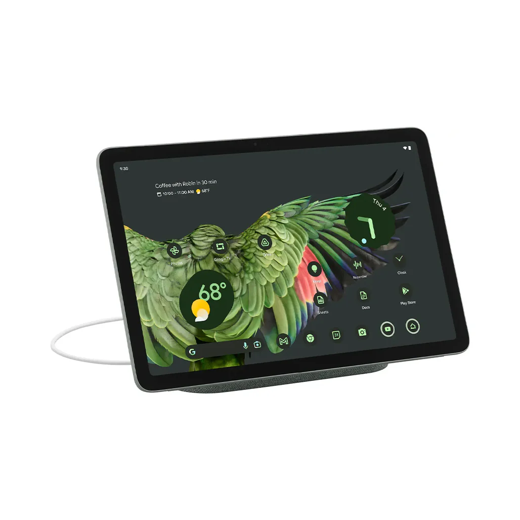 Google Pixel Tablet with Charging Speaker Dock - 11" - 256GB - Wi-Fi - Hazel - Image 4