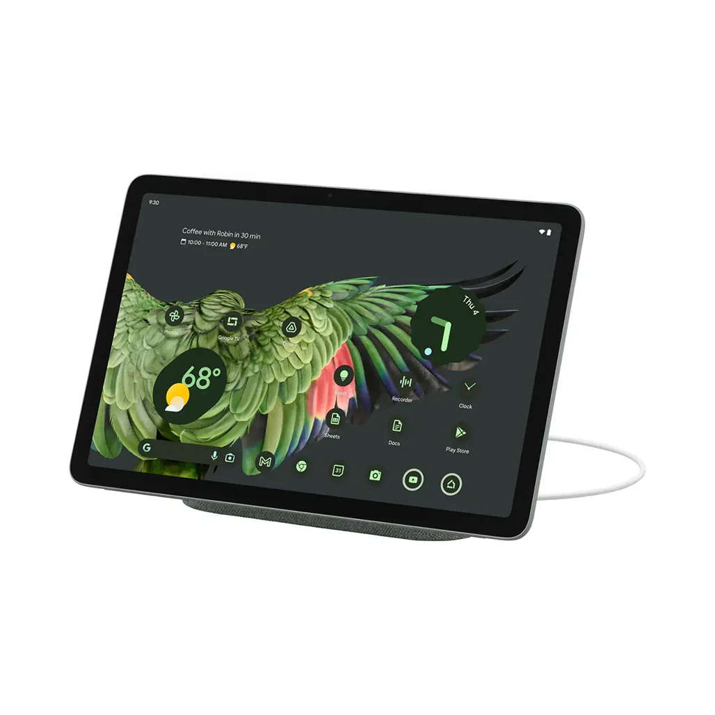 Google Pixel Tablet with Charging Speaker Dock - 11" - 256GB - Wi-Fi - Hazel - Image 5