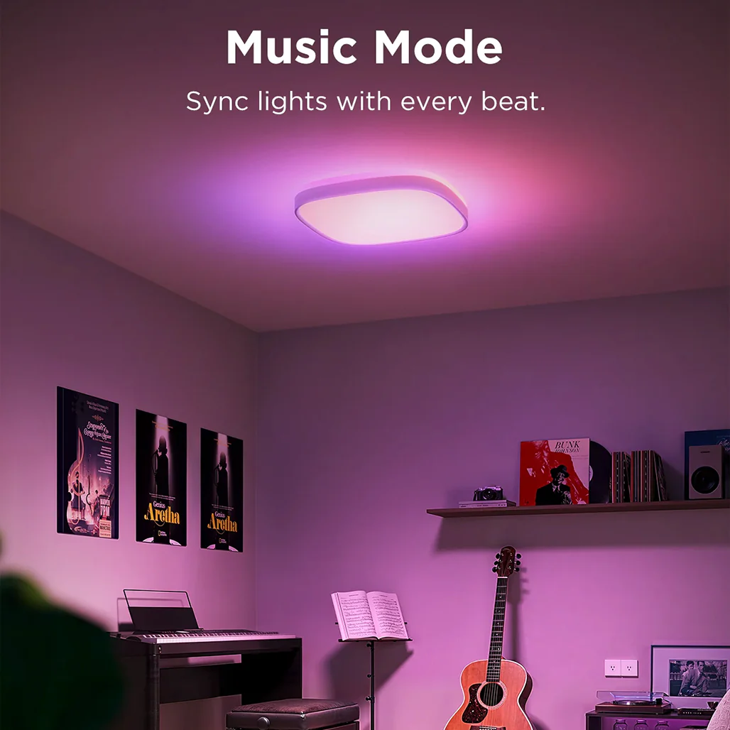 Govee 30cm RGBWW + RGBIC Smart Square Ceiling Light [Energy Class F] - Image 3