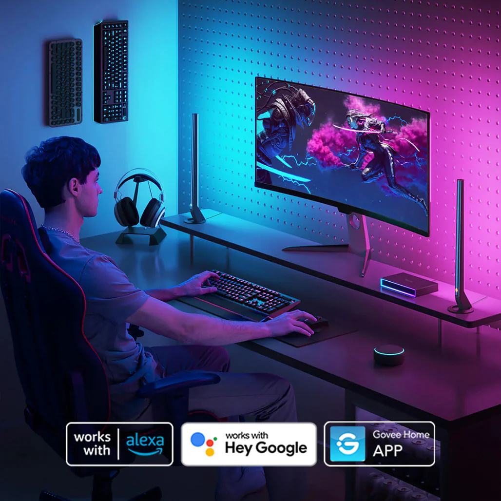 Govee AI Gaming Sync Box Kit – HDMI 2.0 Lighting Sync for 4K, 240Hz, Dolby Vision & Real-Time RGB Effects - Image 11