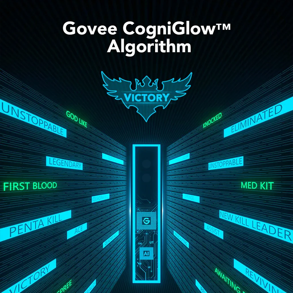 Govee AI Gaming Sync Box Kit – HDMI 2.0 Lighting Sync for 4K, 240Hz, Dolby Vision & Real-Time RGB Effects - Image 8