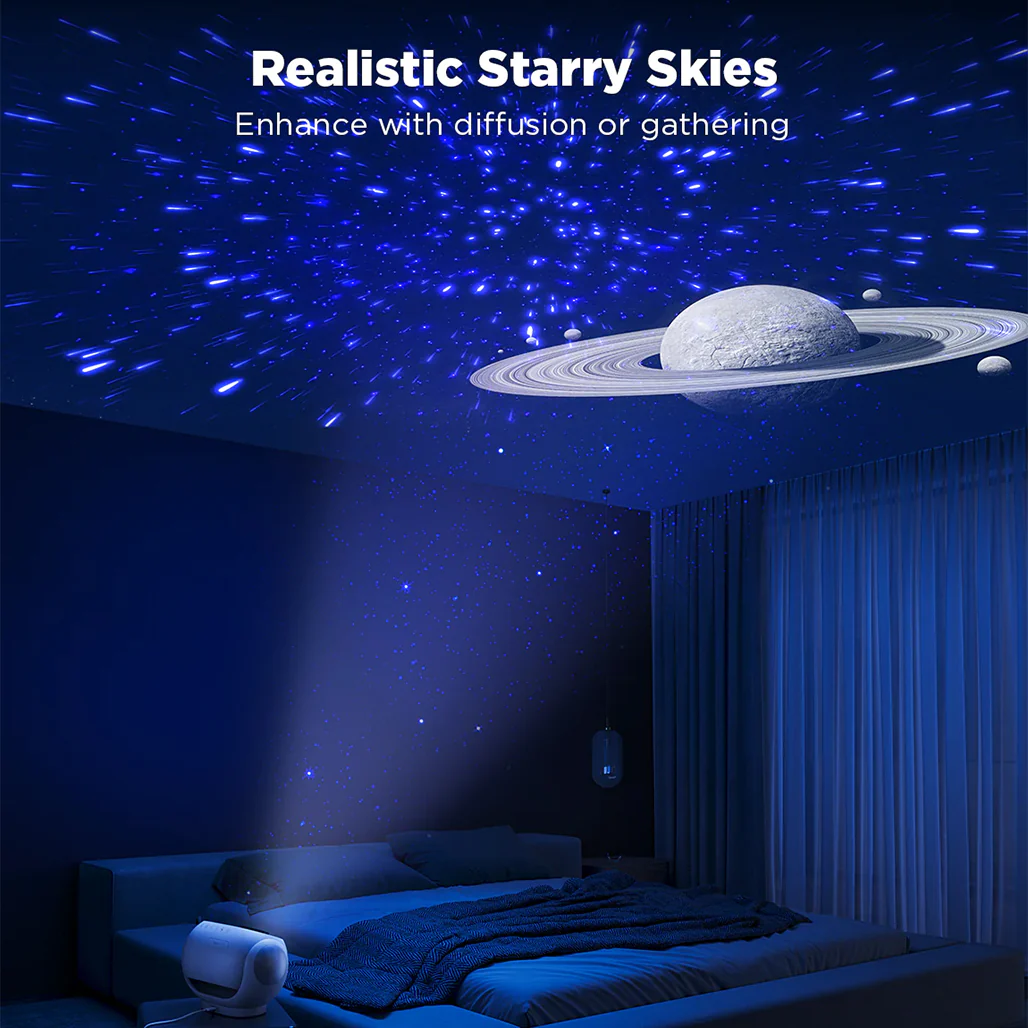 Govee Galaxy Light Projector Pro – Smart Star Projector with Bluetooth Speaker, 8 Galaxy Discs, 38 Scenes & 37 White Noises - Image 5