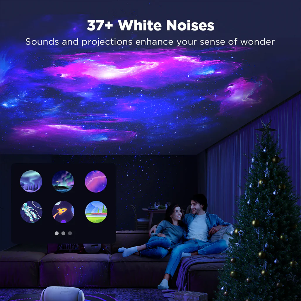 Govee Galaxy Light Projector Pro – Smart Star Projector with Bluetooth Speaker, 8 Galaxy Discs, 38 Scenes & 37 White Noises - Image 6