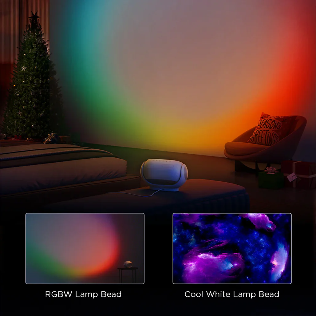 Govee Galaxy Light Projector Pro – Smart Star Projector with Bluetooth Speaker, 8 Galaxy Discs, 38 Scenes & 37 White Noises - Image 7