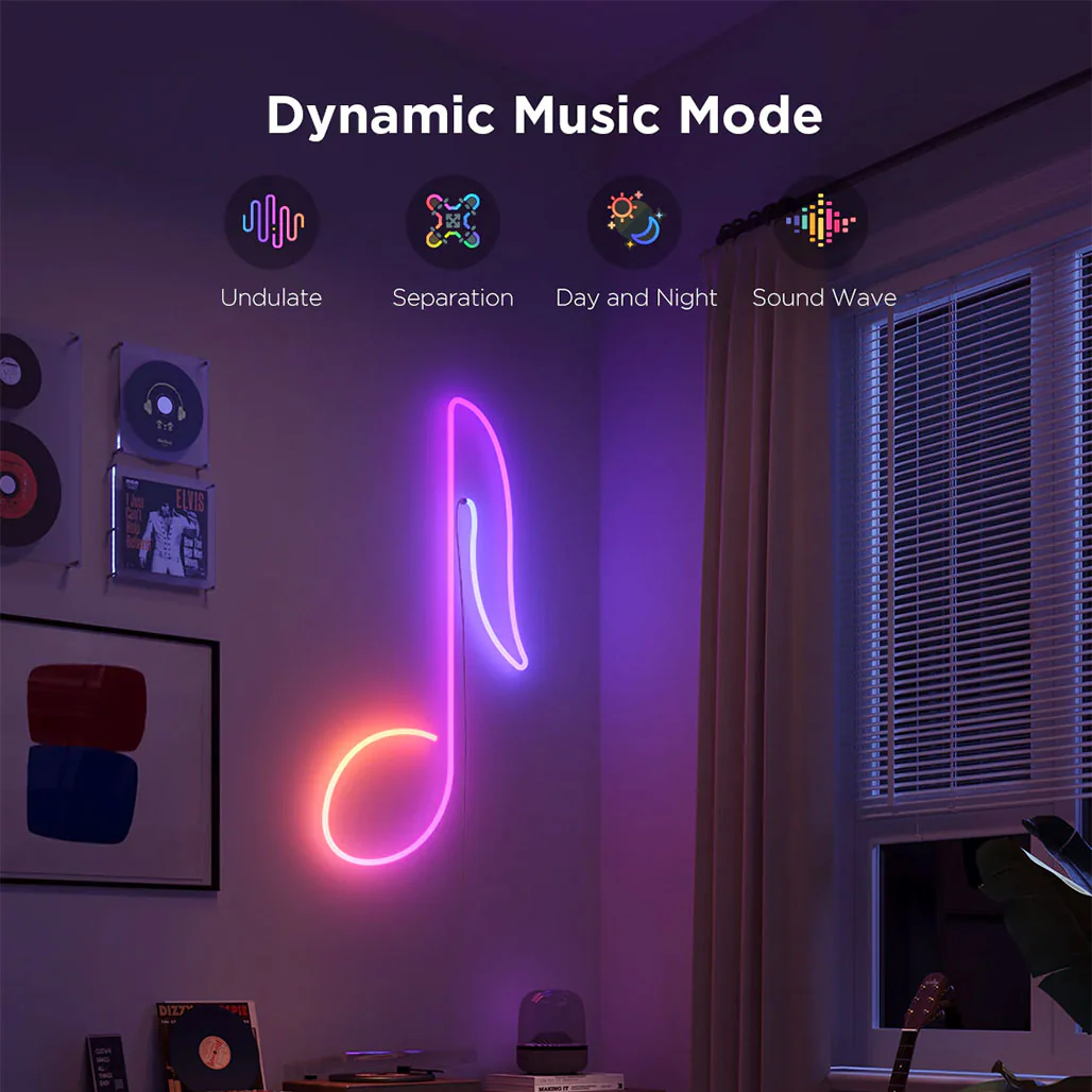 Govee Neon Rope Light 2 | Dynamic RGBIC Lighting with Matter Compatibility - Image 3