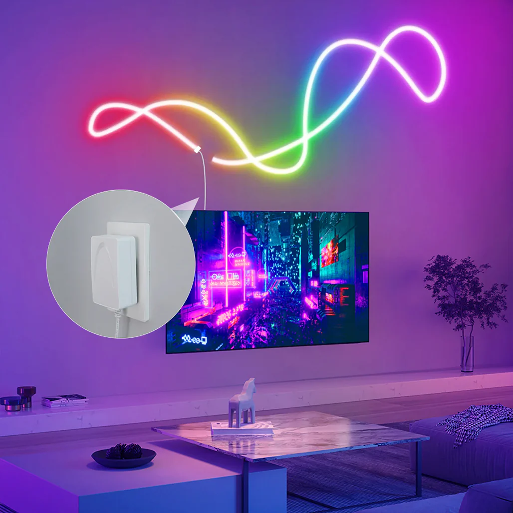 Govee Neon Rope Light H61A2 (16.4FT) – Smart RGBIC LED Strip for Creative Lighting - Image 8