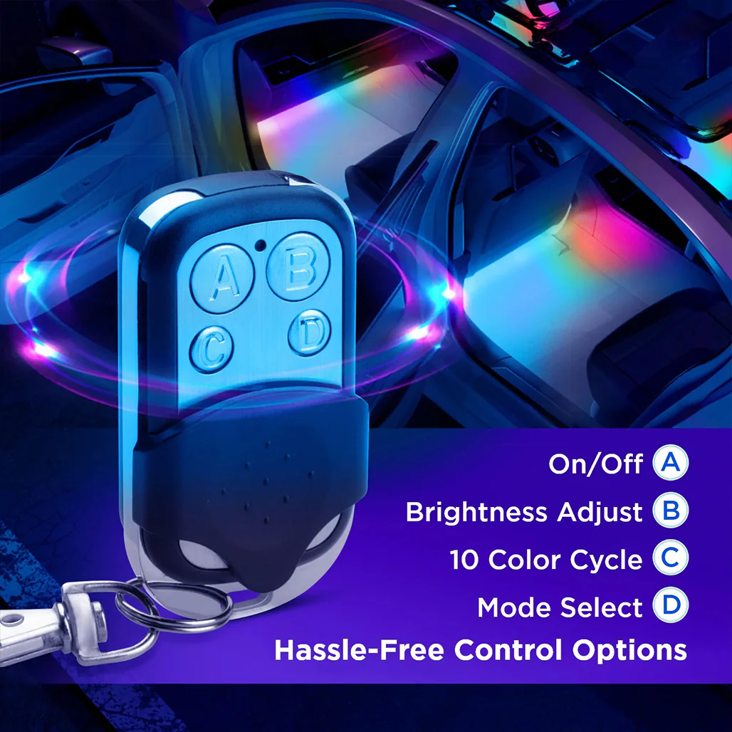 Govee RGBIC LED Interior Car Lights – Smart App-Controlled Ambient Lighting with Music Sync - Image 3
