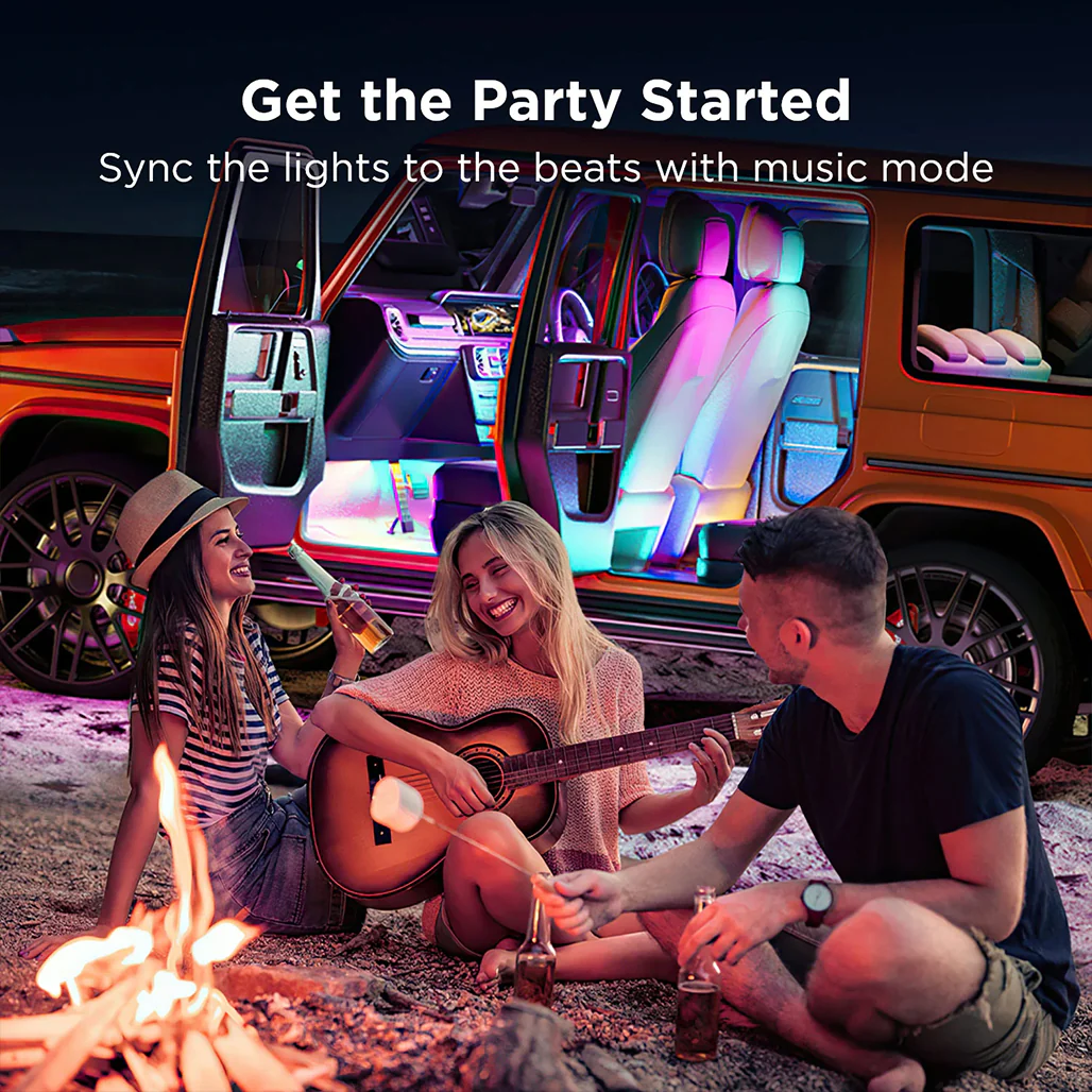 Govee RGBIC LED Interior Car Lights – Smart App-Controlled Ambient Lighting with Music Sync - Image 7