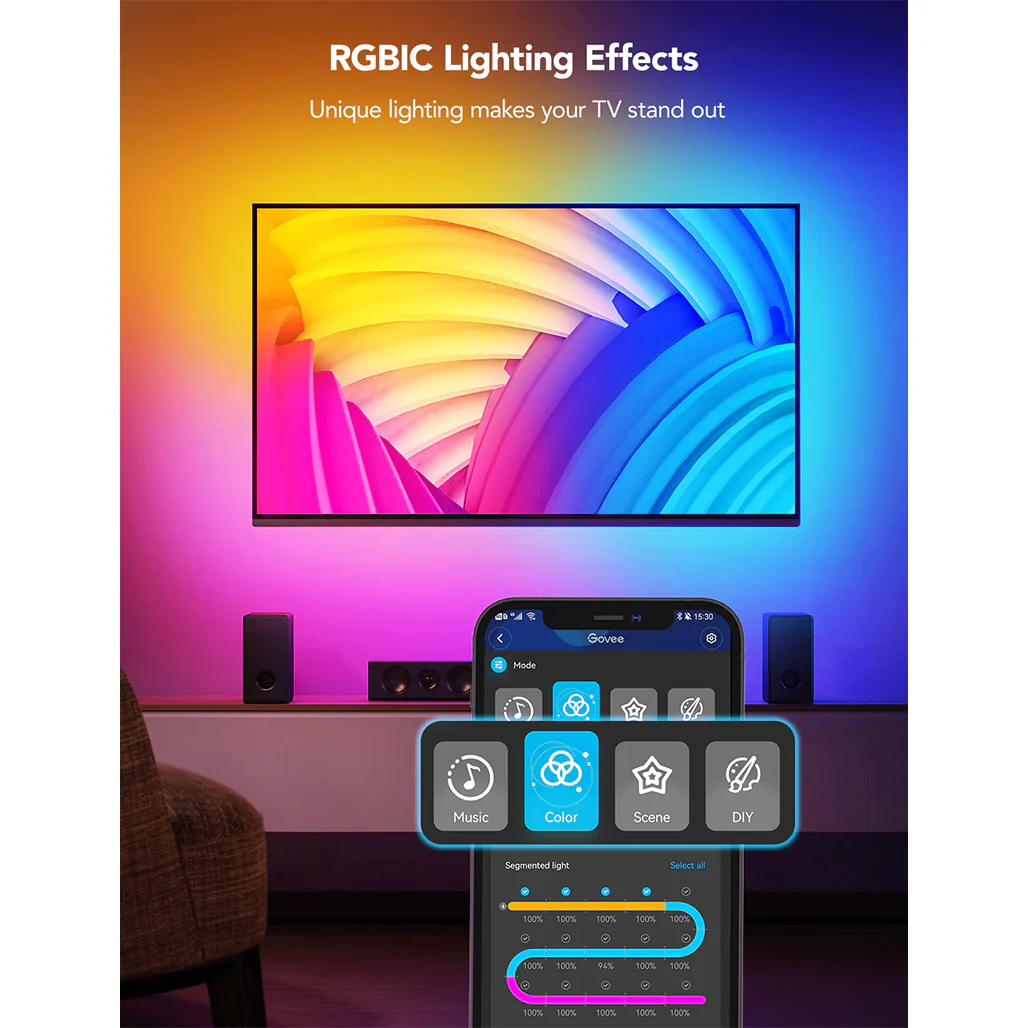 Govee RGBIC Neon TV Backlight 3m | H61B2 - Image 9