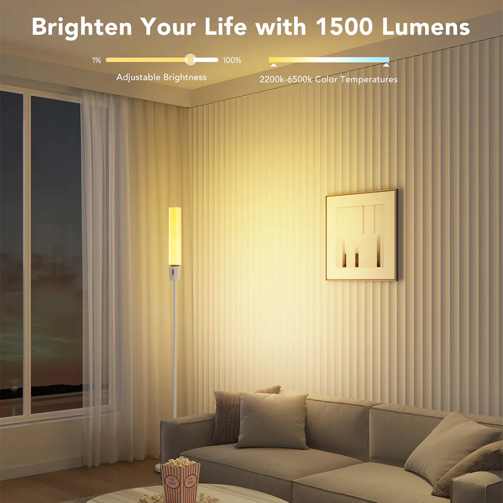 Govee RGBICWW Cylinder Floor Lamp - H6078 - Image 2