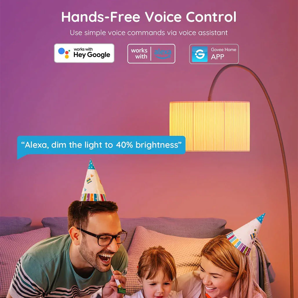 Govee RGBWW Smart LED Bulb (4 Pack) - App & Voice-Controlled, Music Sync, DIY & Group Control - Image 2