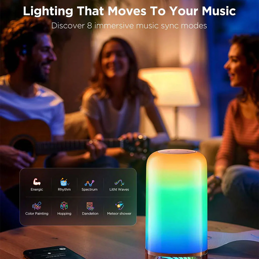 Govee Table Lamp 2 - RGBICWW Smart Lighting with DIY, Music Sync, and Voice Control - Image 5