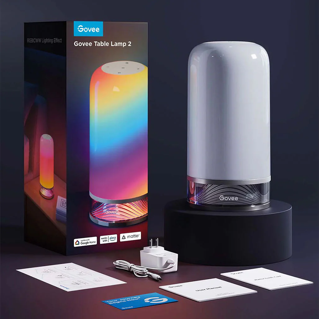 Govee Table Lamp 2 - RGBICWW Smart Lighting with DIY, Music Sync, and Voice Control - Image 8