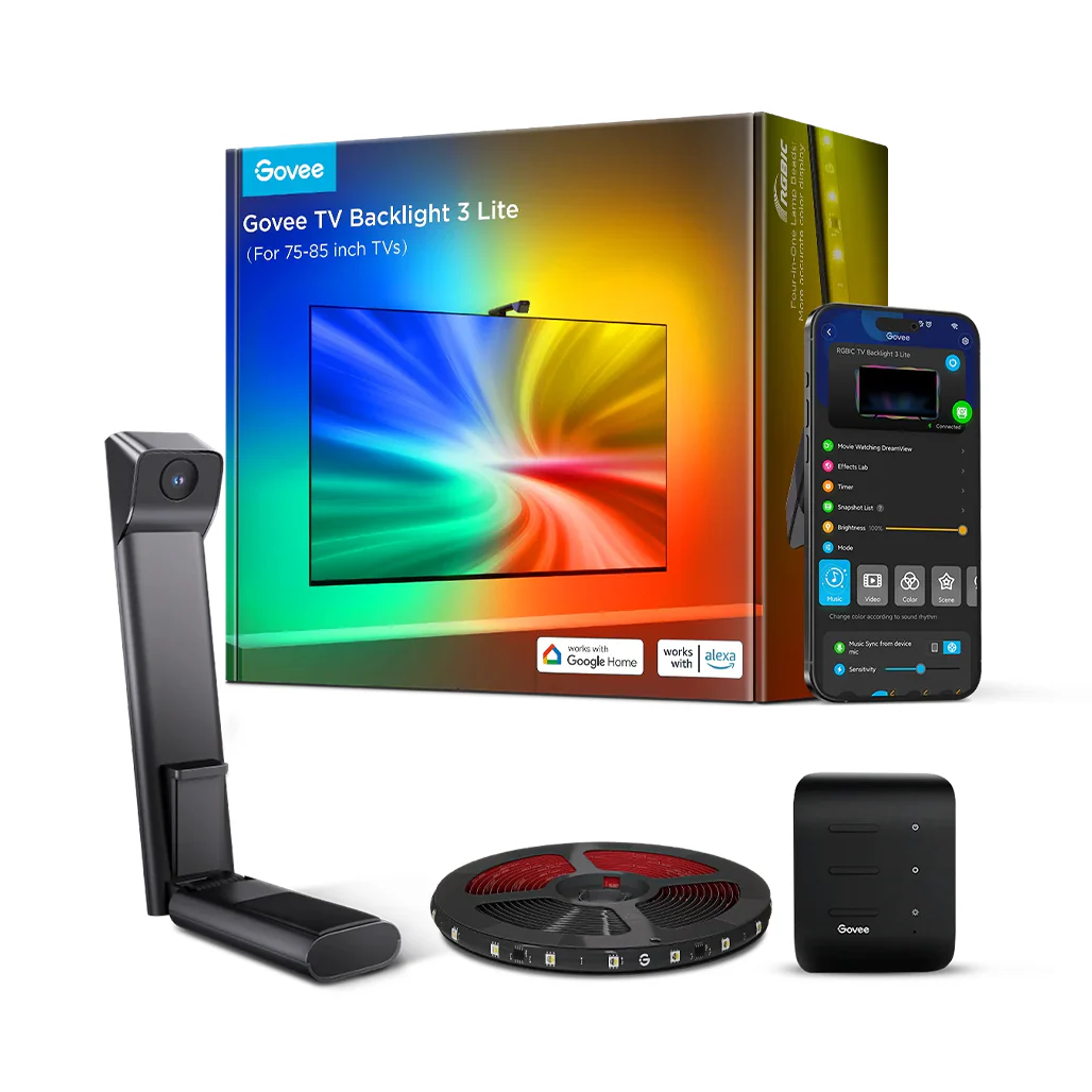 Govee TV Backlight 3 Lite – Smart RGBICW LED Strip - HD60992D2