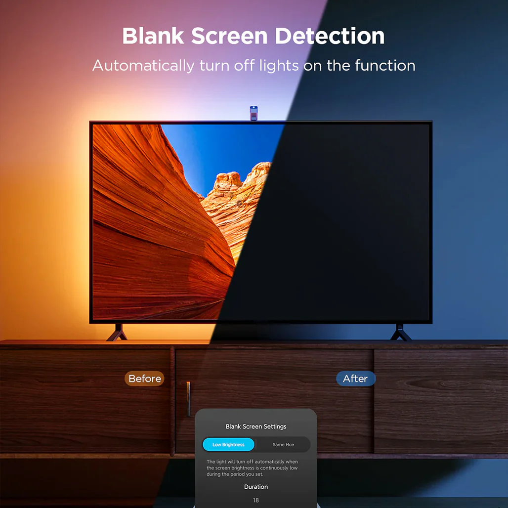 Govee TV Backlight 3 Lite – Smart RGBICW LED Strip - HD60992D2 - Image 6