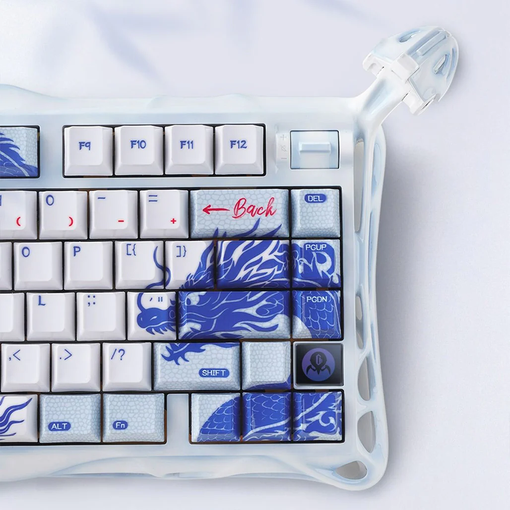 GravaStar Mercury K1 Pro Wireless Mechanical Gaming Keyboard & M1 Pro Mouse Combo – Blue Dragon Edition - Image 4