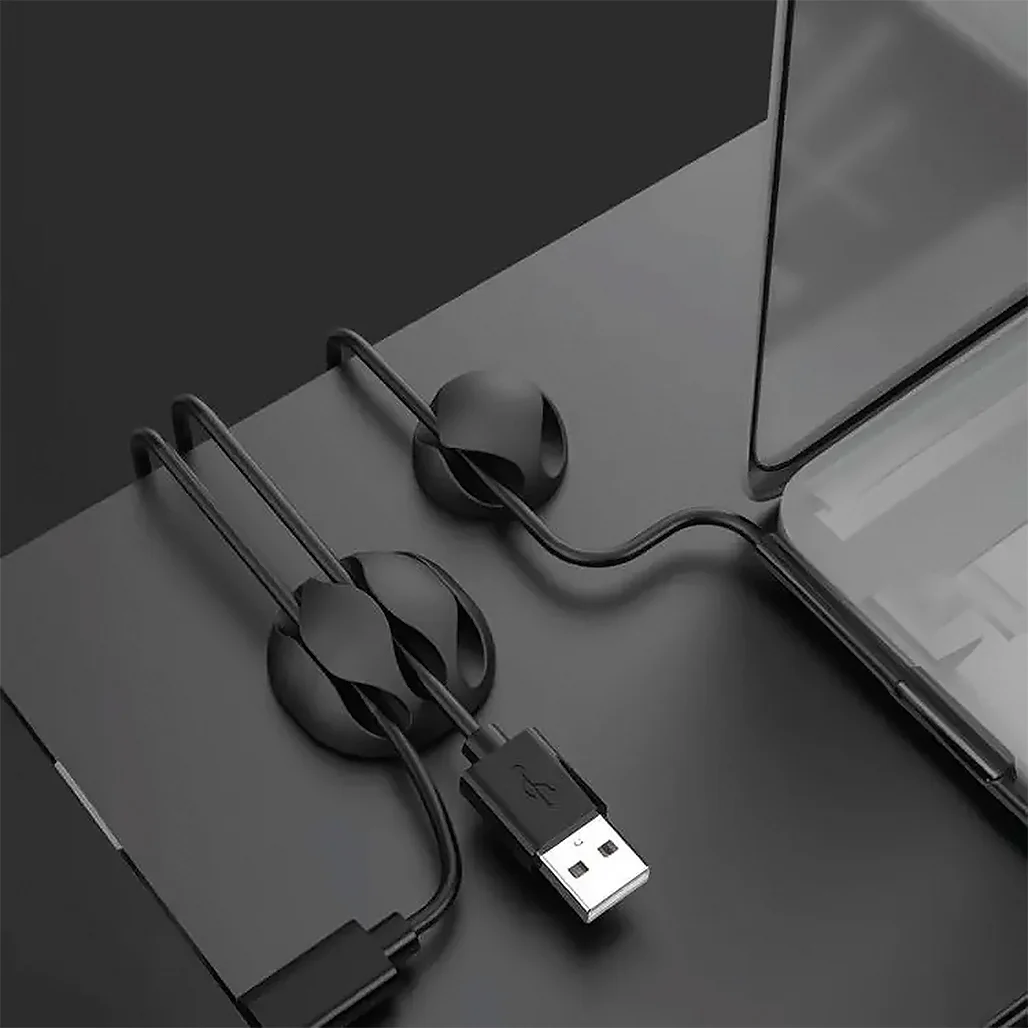 Green Lion 10-in-1 Cable Organizer – Black | Tidy & Durable Desk Solution - Image 3