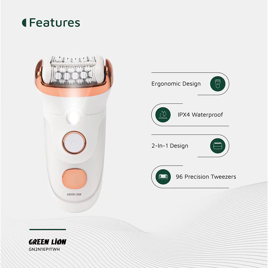 Green Lion 2 in 1 Epilator - Shave, Trim, Epilate - Image 11