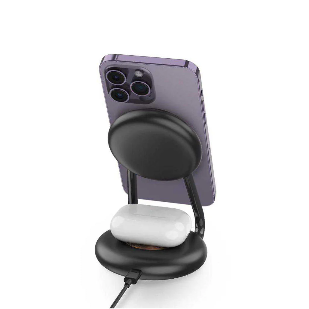 Green Lion 3-in-1 MagCharger Hub – Multi-Device Wireless Charging Station - Image 2