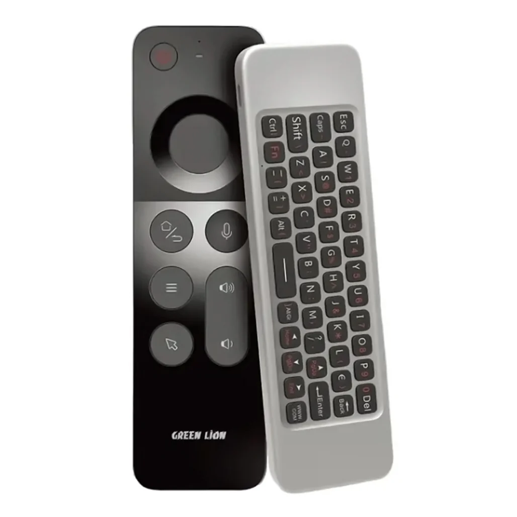 Green Lion 4-in-1 Wireless Remote with Keyboard – Black