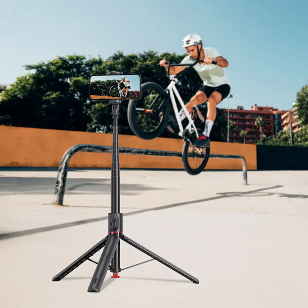 Green Lion Auto Pop Tripod with Magnetic Bluetooth Remote - Image 3