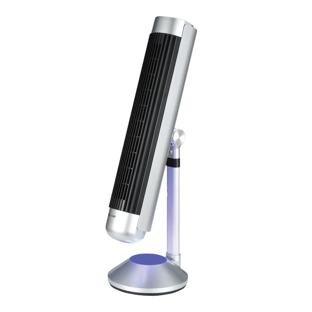 Green Lion Breeze Tower Fan - Silver, Bladeless Design with Adjustable Speeds and Remote Control - Image 2