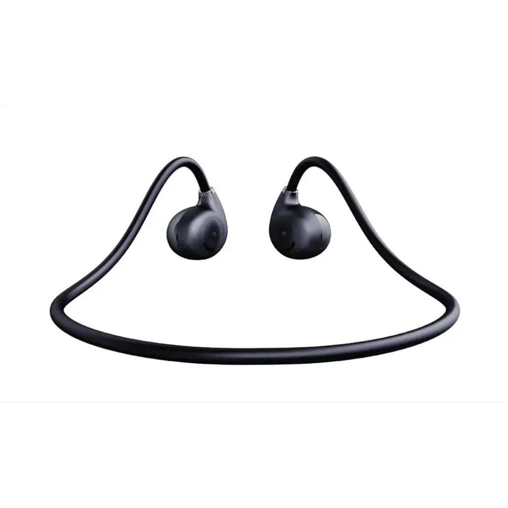 Green Lion Brussels Air Conduction Earphones - Black - Image 2