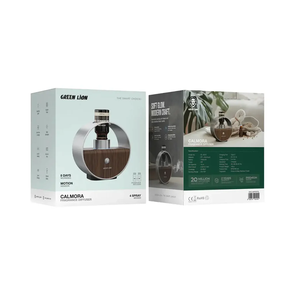 Green Lion Calmora Fragrance Diffuser - Silver - Image 2