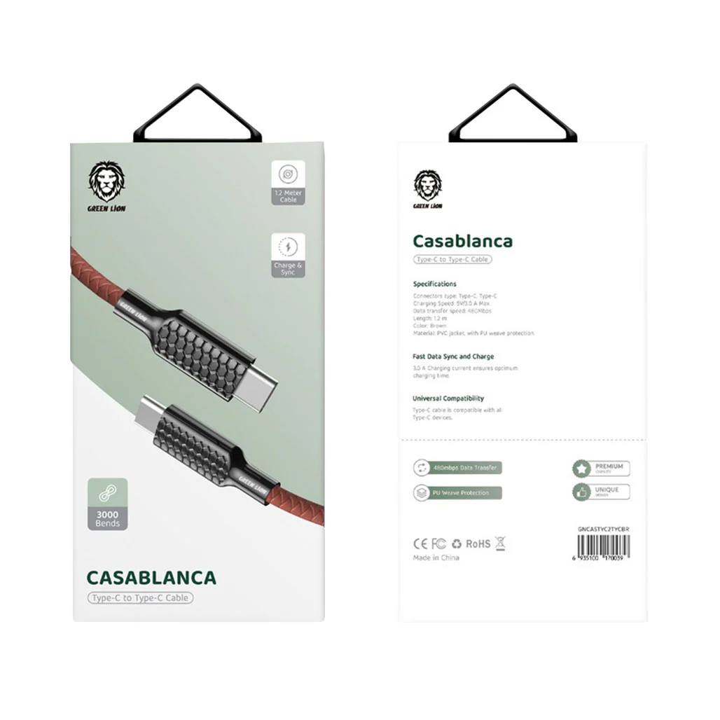 Green Lion Casablanca Type-C To Type-C Cable - Image 2