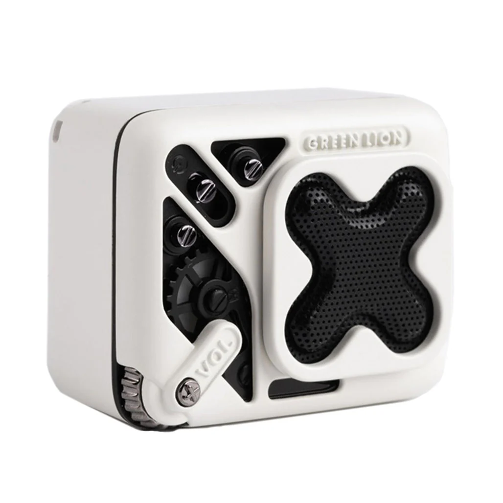 Green Lion Champion Mini Speaker - White - GNCHAMPSPWH - Image 2