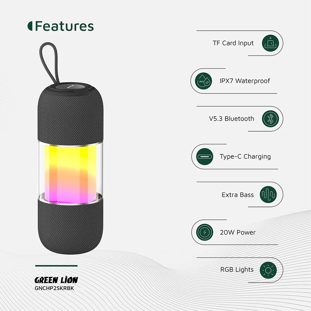Green Lion Change Pro - RGB Portable Speaker - Image 9